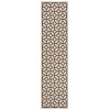 Safavieh Linden  Natural / Brown LND127 2 ft. 2 in. X 8 ft. Runner Rug