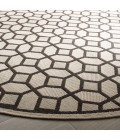 Safavieh Linden  Natural / Brown LND127 6 ft. 7 in. X 6 ft. 7 in. Round Rug
