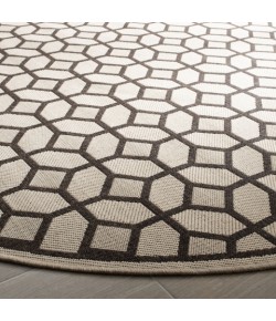 Safavieh Linden  Natural / Brown LND127 6 ft. 7 in. X 6 ft. 7 in. Round Rug