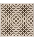 Safavieh Linden  Natural / Brown LND127 6 ft. 7 in. X 6 ft. 7 in. Square Rug