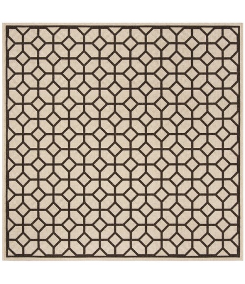 Safavieh Linden  Natural / Brown LND127 6 ft. 7 in. X 6 ft. 7 in. Square Rug