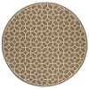 Safavieh Linden  Beige / Cream LND127 6 ft. 7 in. X 6 ft. 7 in. Round Rug