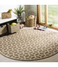 Safavieh Linden  Beige / Cream LND127 6 ft. 7 in. X 6 ft. 7 in. Round Rug