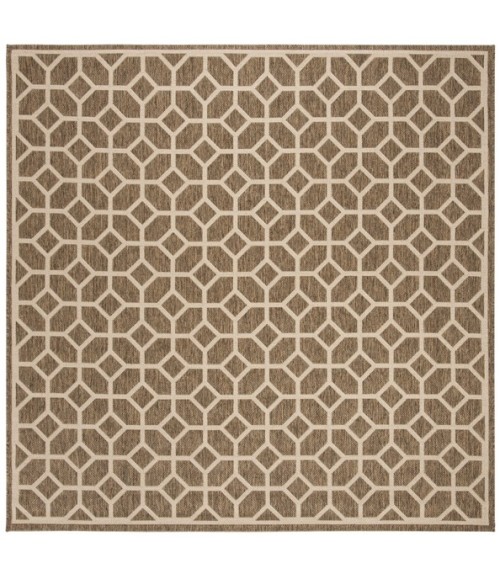 Safavieh Linden  Beige / Cream LND127 6 ft. 7 in. X 6 ft. 7 in. Square Rug