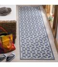 Safavieh Linden  Blue / Creme LND127 2 ft. 2 in. X 8 ft. Runner Rug