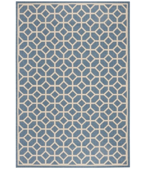 Safavieh Linden  Blue / Creme LND127 4 ft. X 6 ft. Rectangle Rug