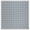 Safavieh Linden  Blue / Creme LND127 6 ft. 7 in. X 6 ft. 7 in. Square Rug