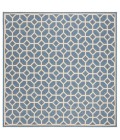 Safavieh Linden  Blue / Creme LND127 6 ft. 7 in. X 6 ft. 7 in. Square Rug