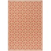 Safavieh Linden  Rust / Creme LND127 4 ft. X 6 ft. Rectangle Rug