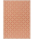 Safavieh Linden  Rust / Creme LND127 5 ft. 3 in. X 7 ft. 6 in. Rectangle Rug