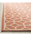 Safavieh Linden  Rust / Creme LND127 2 ft. 2 in. X 8 ft. Runner Rug