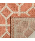 Safavieh Linden  Rust / Creme LND127 2 ft. 2 in. X 8 ft. Runner Rug