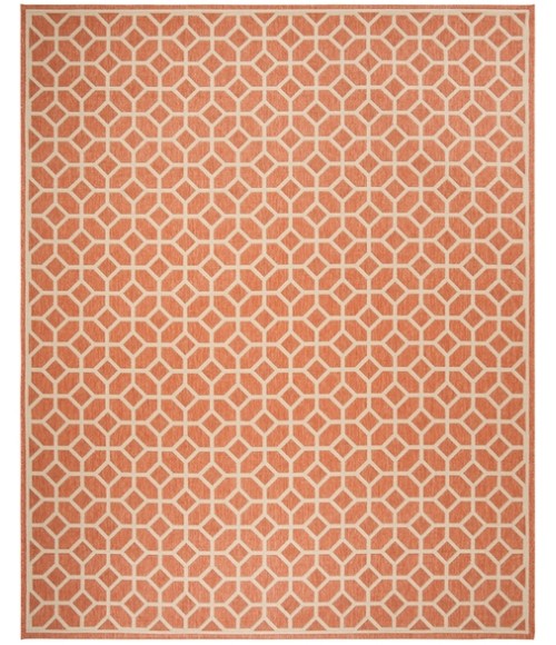Safavieh Linden  Rust / Creme LND127 8 ft. X 10 ft. Rectangle Rug
