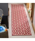 Safavieh Linden  Red / Creme LND127 2 ft. 2 in. X 8 ft. Runner Rug