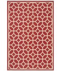 Safavieh Linden  Red / Creme LND127 4 ft. X 6 ft. Rectangle Rug