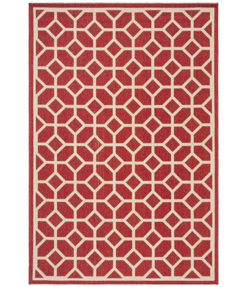 Safavieh Linden  Red / Creme LND127 4 ft. X 6 ft. Rectangle Rug