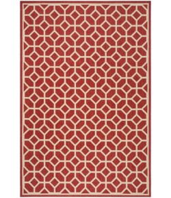 Safavieh Linden  Red / Creme LND127 5 ft. 3 in. X 7 ft. 6 in. Rectangle Rug