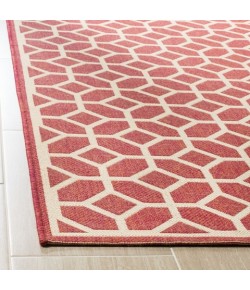 Safavieh Linden  Red / Creme LND127 2 ft. 2 in. X 8 ft. Runner Rug