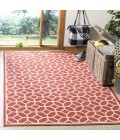 Safavieh Linden  Red / Creme LND127 9 ft. X 12 ft. Rectangle Rug