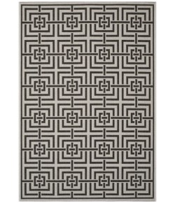 Safavieh Linden  Light Grey / Charcoal LND128 5 ft. 3 in. X 7 ft. 6 in. Rectangle Rug
