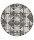 Safavieh Linden  Light Grey / Charcoal LND128 6 ft. 7 in. X 6 ft. 7 in. Round Rug