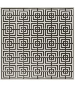 Safavieh Linden  Light Grey / Charcoal LND128 6 ft. 7 in. X 6 ft. 7 in. Square Rug