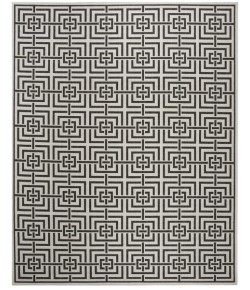 Safavieh Linden  Light Grey / Charcoal LND128 8 ft. X 10 ft. Rectangle Rug