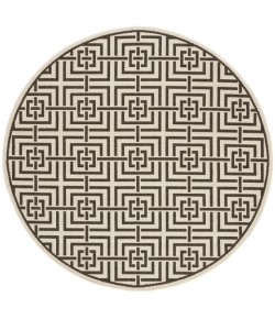 Safavieh Linden  Natural / Brown LND128 6 ft. 7 in. X 6 ft. 7 in. Round Rug
