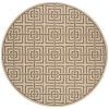 Safavieh Linden  Cream / Beige LND128 6 ft. 7 in. X 6 ft. 7 in. Round Rug