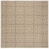Safavieh Linden  Cream / Beige LND128 6 ft. 7 in. X 6 ft. 7 in. Square Rug