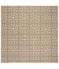 Safavieh Linden  Cream / Beige LND128 6 ft. 7 in. X 6 ft. 7 in. Square Rug