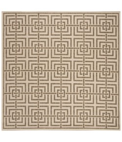 Safavieh Linden  Cream / Beige LND128 6 ft. 7 in. X 6 ft. 7 in. Square Rug