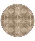 Safavieh Linden  Beige / Cream LND128 6 ft. 7 in. X 6 ft. 7 in. Round Rug