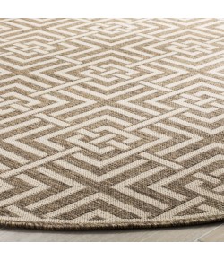 Safavieh Linden  Beige / Cream LND128 6 ft. 7 in. X 6 ft. 7 in. Round Rug