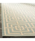 Safavieh Linden  Aqua / Cream LND128 5 ft. 3 in. X 7 ft. 6 in. Rectangle Rug