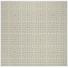 Safavieh Linden  Aqua / Cream LND128 6 ft. 7 in. X 6 ft. 7 in. Square Rug