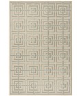 Safavieh Linden  Cream / Aqua LND128 5 ft. 3 in. X 7 ft. 6 in. Rectangle Rug