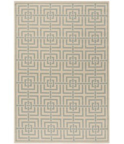 Safavieh Linden  Cream / Aqua LND128 5 ft. 3 in. X 7 ft. 6 in. Rectangle Rug