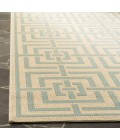 Safavieh Linden  Cream / Aqua LND128 5 ft. 3 in. X 7 ft. 6 in. Rectangle Rug