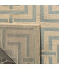 Safavieh Linden  Cream / Aqua LND128 5 ft. 3 in. X 7 ft. 6 in. Rectangle Rug