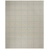 Safavieh Linden  Cream / Aqua LND128 8 ft. X 10 ft. Rectangle Rug