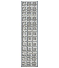 Safavieh Linden  Blue / Creme LND128 2 ft. 2 in. X 8 ft. Runner Rug