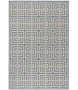 Safavieh Linden  Blue / Creme LND128 5 ft. 3 in. X 7 ft. 6 in. Rectangle Rug