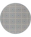 Safavieh Linden  Blue / Creme LND128 6 ft. 7 in. X 6 ft. 7 in. Round Rug