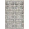 Safavieh Linden  Cream / Blue LND128 5 ft. 3 in. X 7 ft. 6 in. Rectangle Rug
