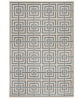 Safavieh Linden  Cream / Blue LND128 5 ft. 3 in. X 7 ft. 6 in. Rectangle Rug