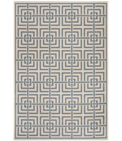 Safavieh Linden  Cream / Blue LND128 4 ft. X 6 ft. Rectangle Rug