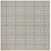 Safavieh Linden  Cream / Blue LND128 6 ft. 7 in. X 6 ft. 7 in. Square Rug