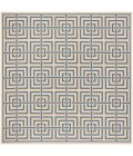 Safavieh Linden  Cream / Blue LND128 6 ft. 7 in. X 6 ft. 7 in. Square Rug