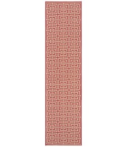 Safavieh Linden  Red / Creme LND128 2 ft. 2 in. X 8 ft. Runner Rug